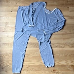 Patagonia Blue Women's Top and Bottom Set Base Laters Long Underwear